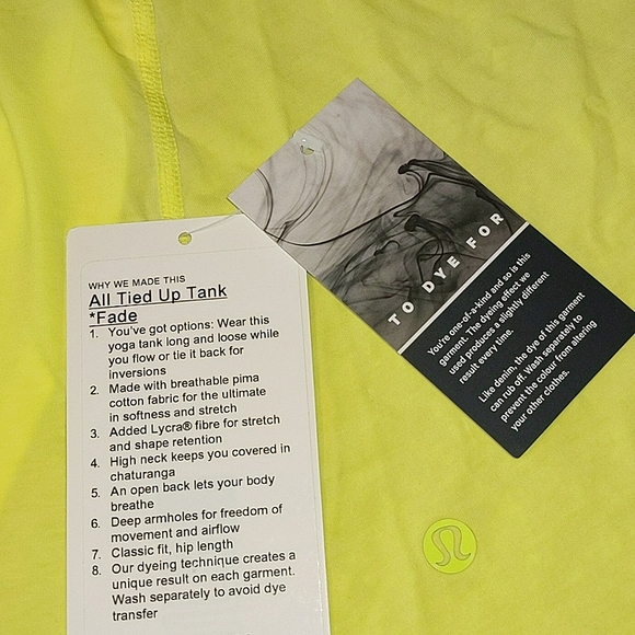 NEW Lululemon All Tied Up Tank Top *Pima Cotton - Picture 8 of 10